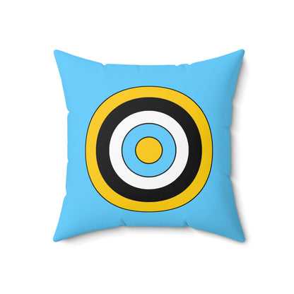 Saint Lucia Retro Target Cushion Pillow
