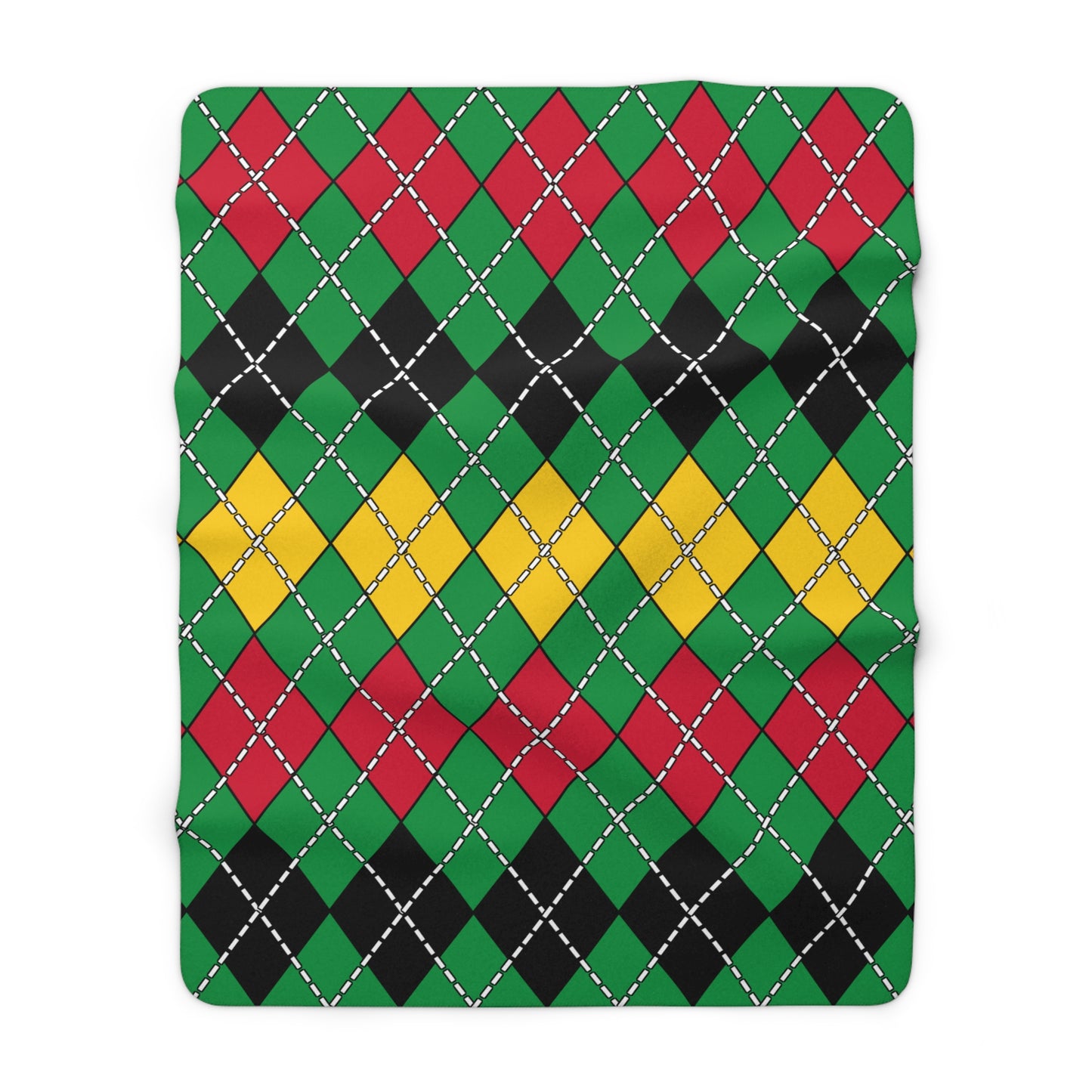 Vanuatu Retro Argyle Blanket Throw