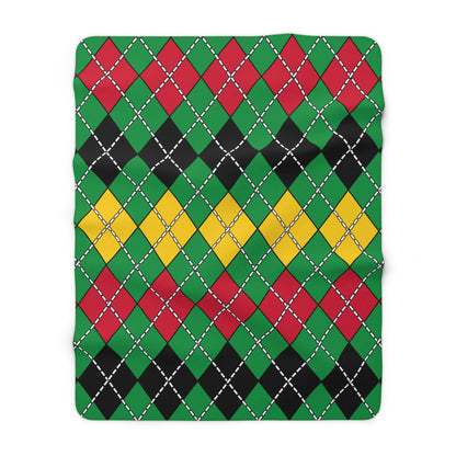 Vanuatu Retro Argyle Blanket Throw