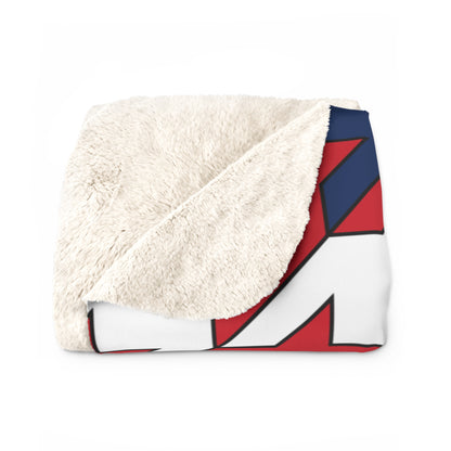 Dominican Republic Retro Houndstooth Blanket Throw