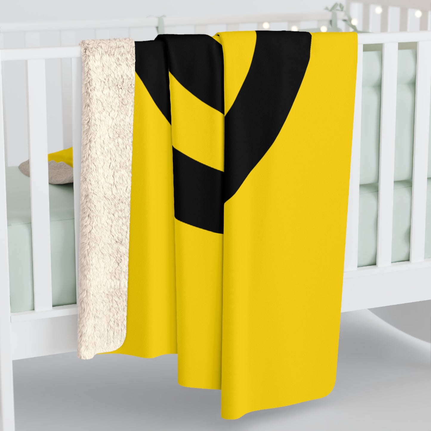 Gold, Black Retro Target Blanket Throw