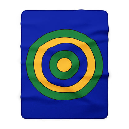 Christmas Island Retro Target Blanket Throw