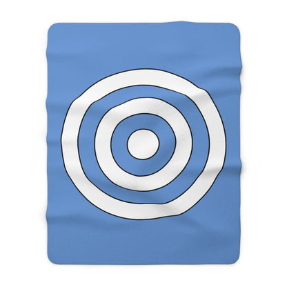 Micronesia Retro Target Blanket Throw