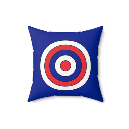 French Southern Territories Retro Target Cushion Pillow