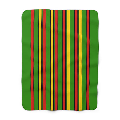 Benin Retro Stripes Blanket Throw