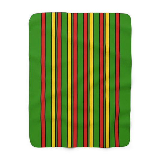 Benin Retro Stripes Blanket Throw