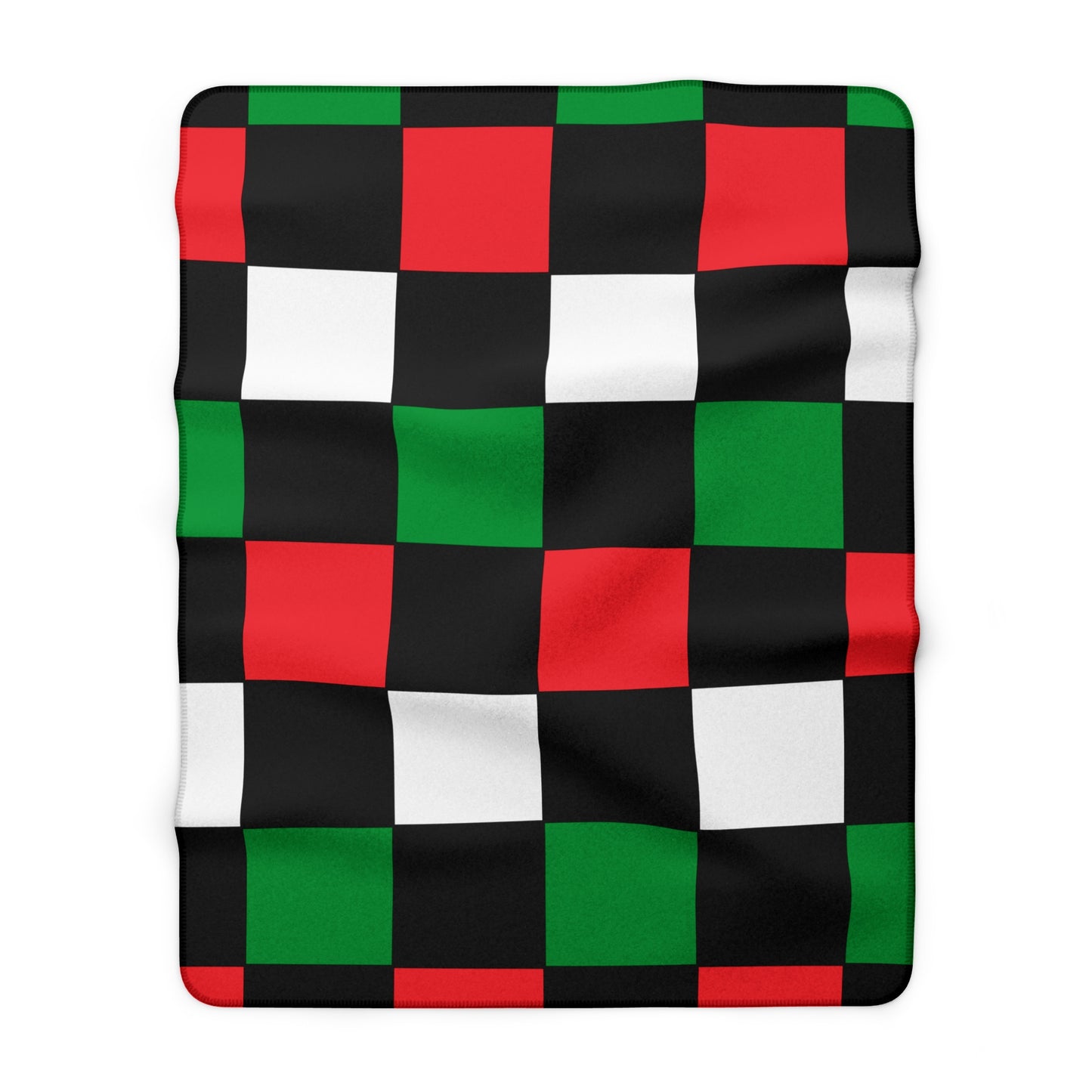 Palestine Retro Check Blanket Throw