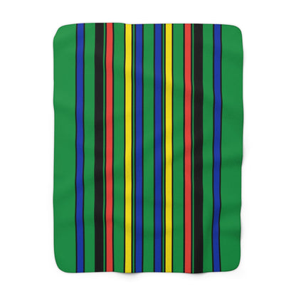 New Caledonia Retro Stripes Blanket Throw