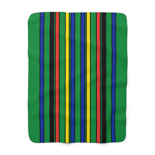 New Caledonia Retro Stripes Blanket Throw