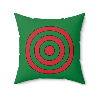 Turkmenistan Retro Target Cushion Pillow