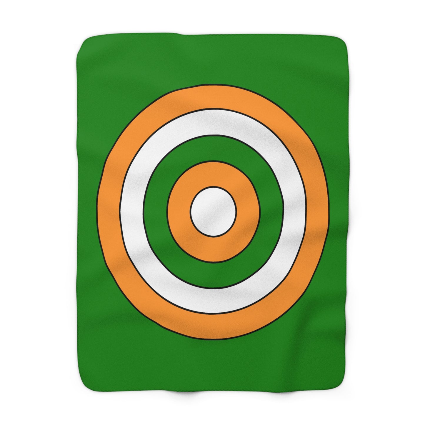 India Retro Target Blanket Throw