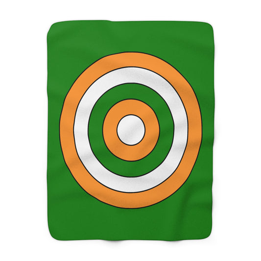 India Retro Target Blanket Throw