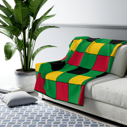 Vanuatu Retro Check Blanket Throw