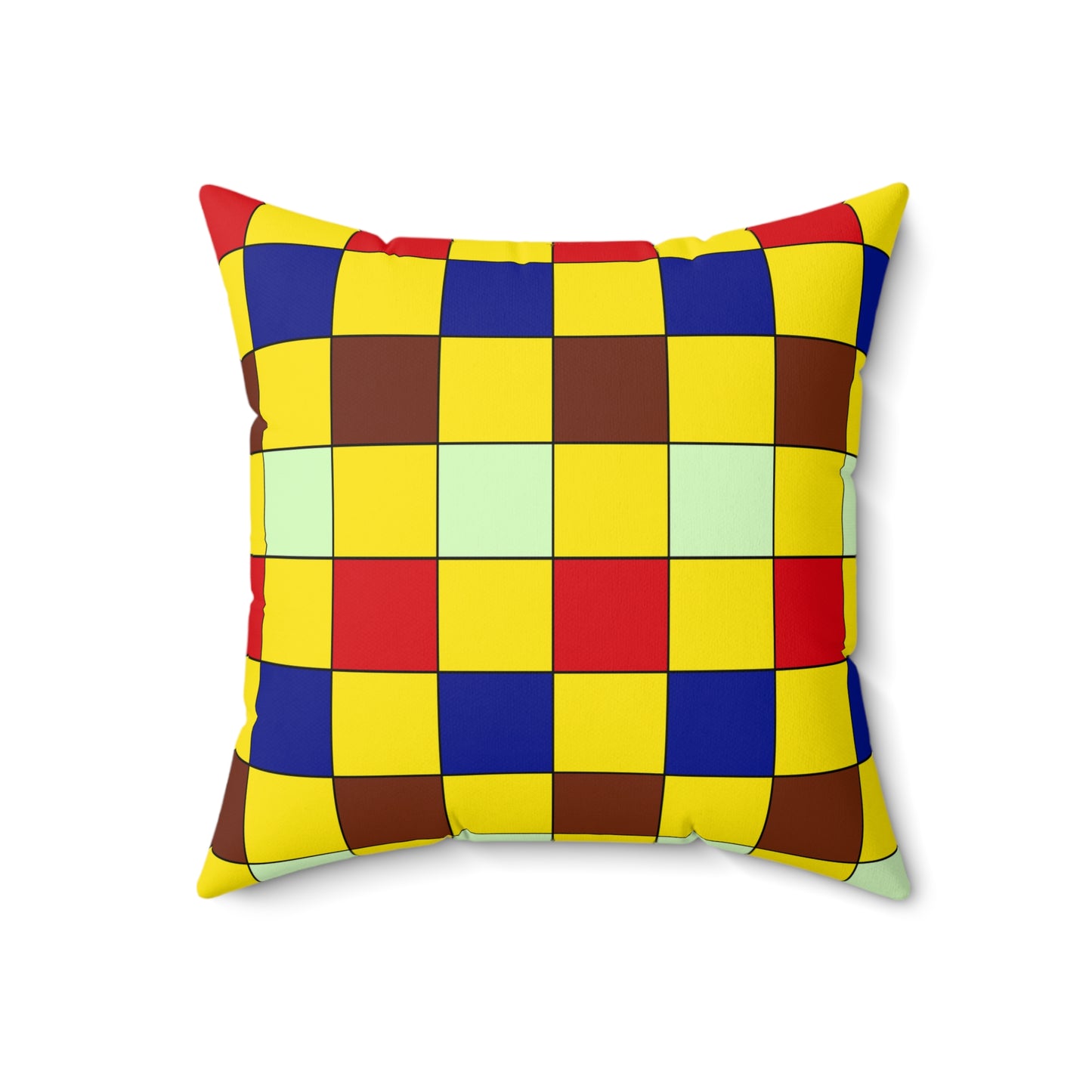 Ecuador Retro Check Cushion Pillow