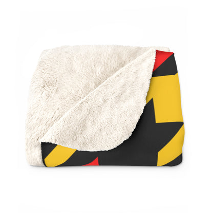 Papua New Guinea Retro Houndstooth Blanket Throw