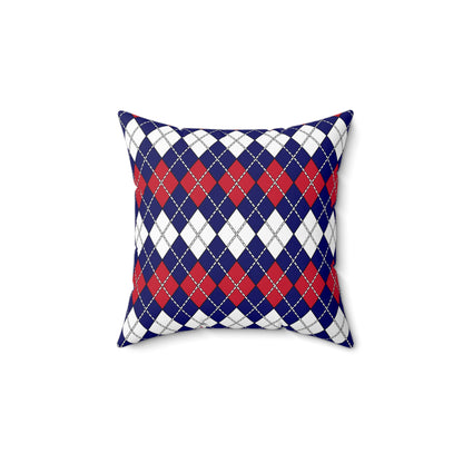 Cook Islands Retro Argyle Cushion Pillow