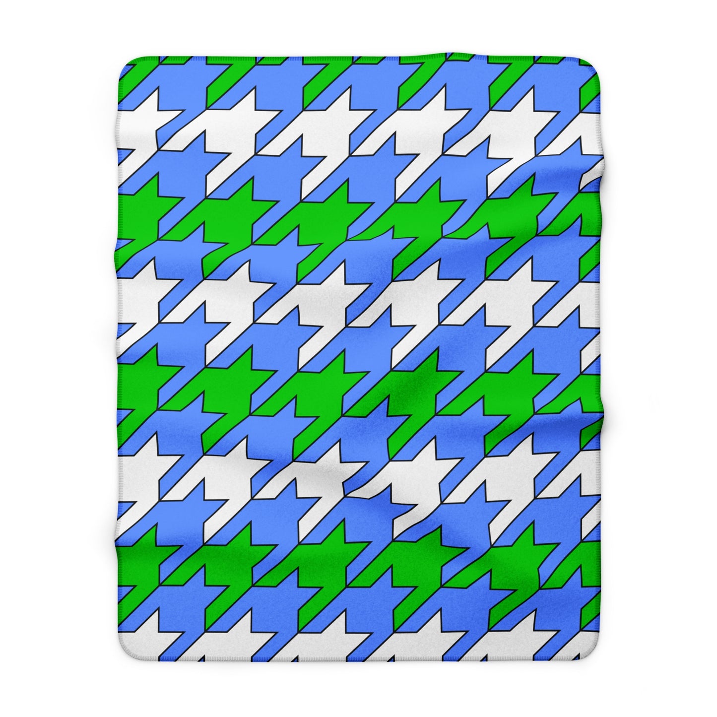 Djibouti Retro Houndstooth Blanket Throw