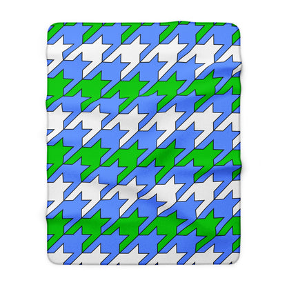 Djibouti Retro Houndstooth Blanket Throw