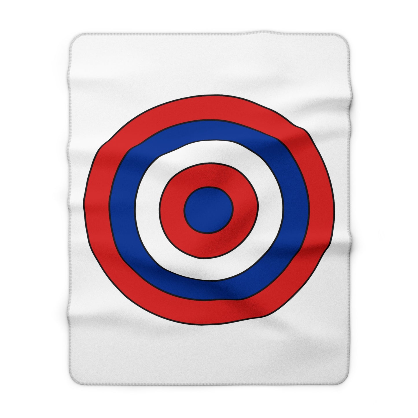 Faroe Islands Retro Target Blanket Throw