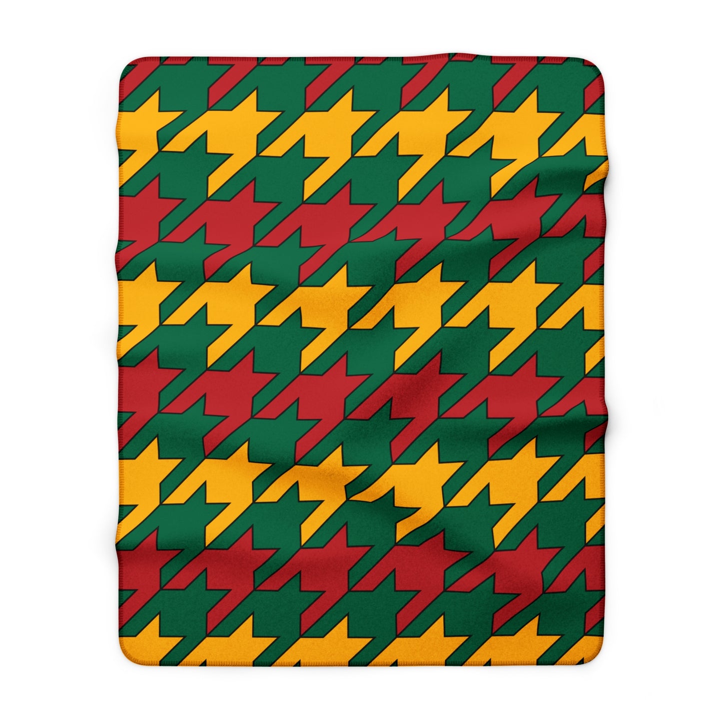 Lithuania Retro Houndstooth Blanket Throw