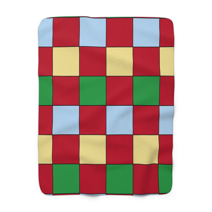 Eritrea Retro Check Blanket Throw