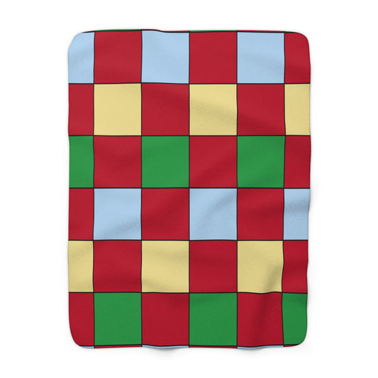 Eritrea Retro Check Blanket Throw