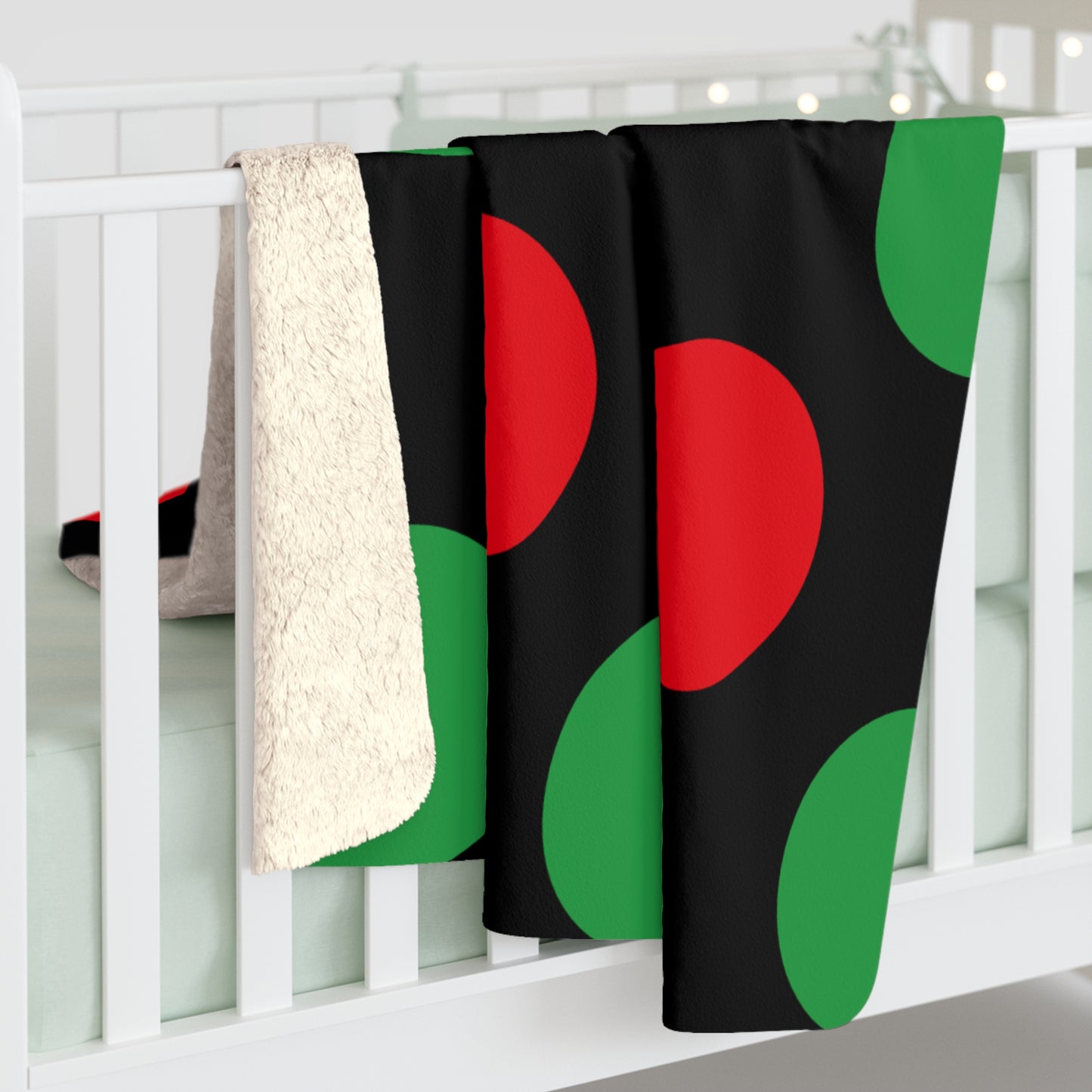 Libya Retro Polka Dots Blanket Throw