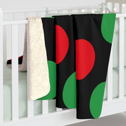 Libya Retro Polka Dots Blanket Throw