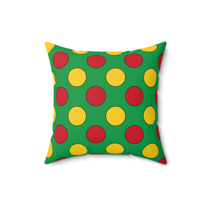 Guinea Bissau Retro Polka Dots Cushion Pillow