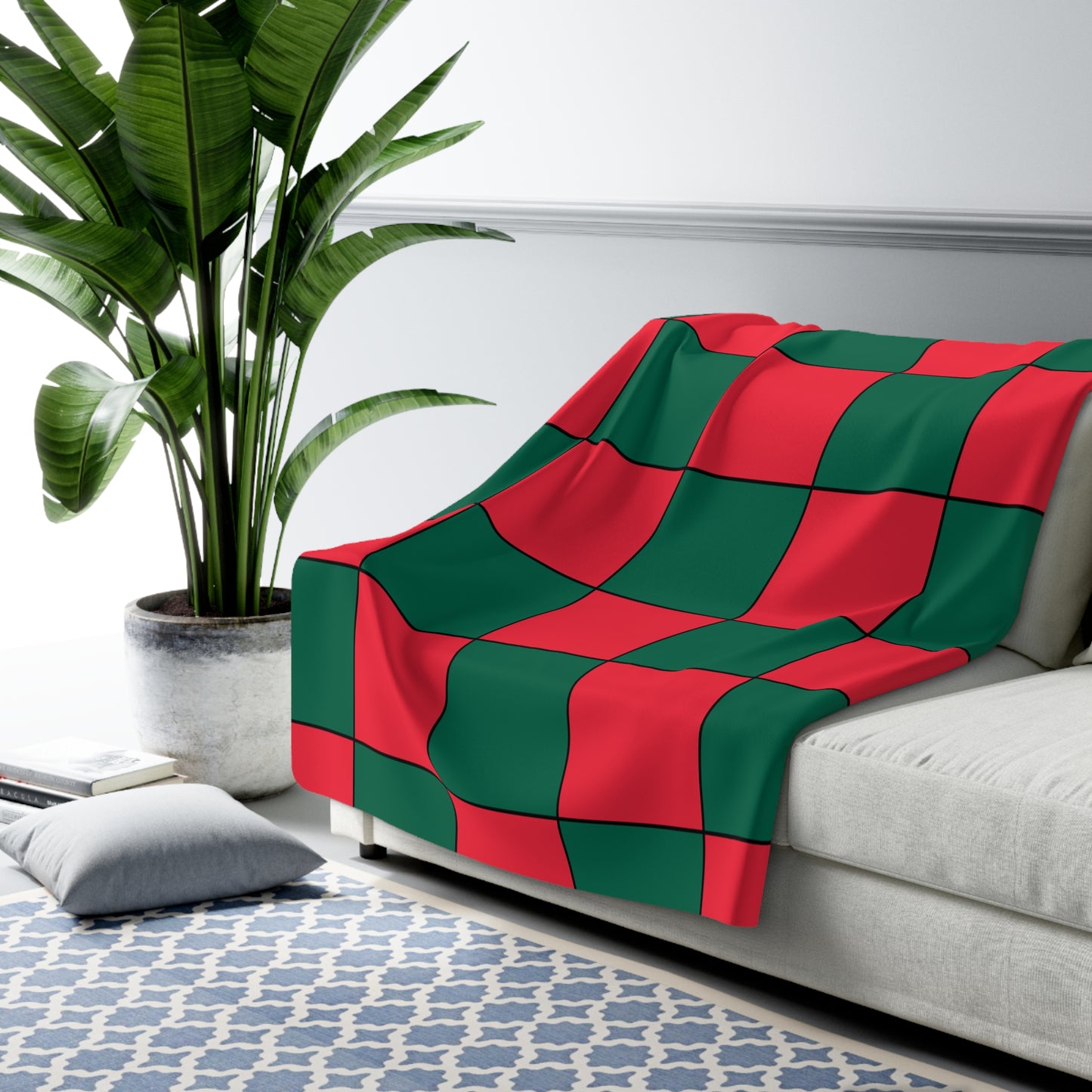 Bangladesh Retro Check Blanket Throw