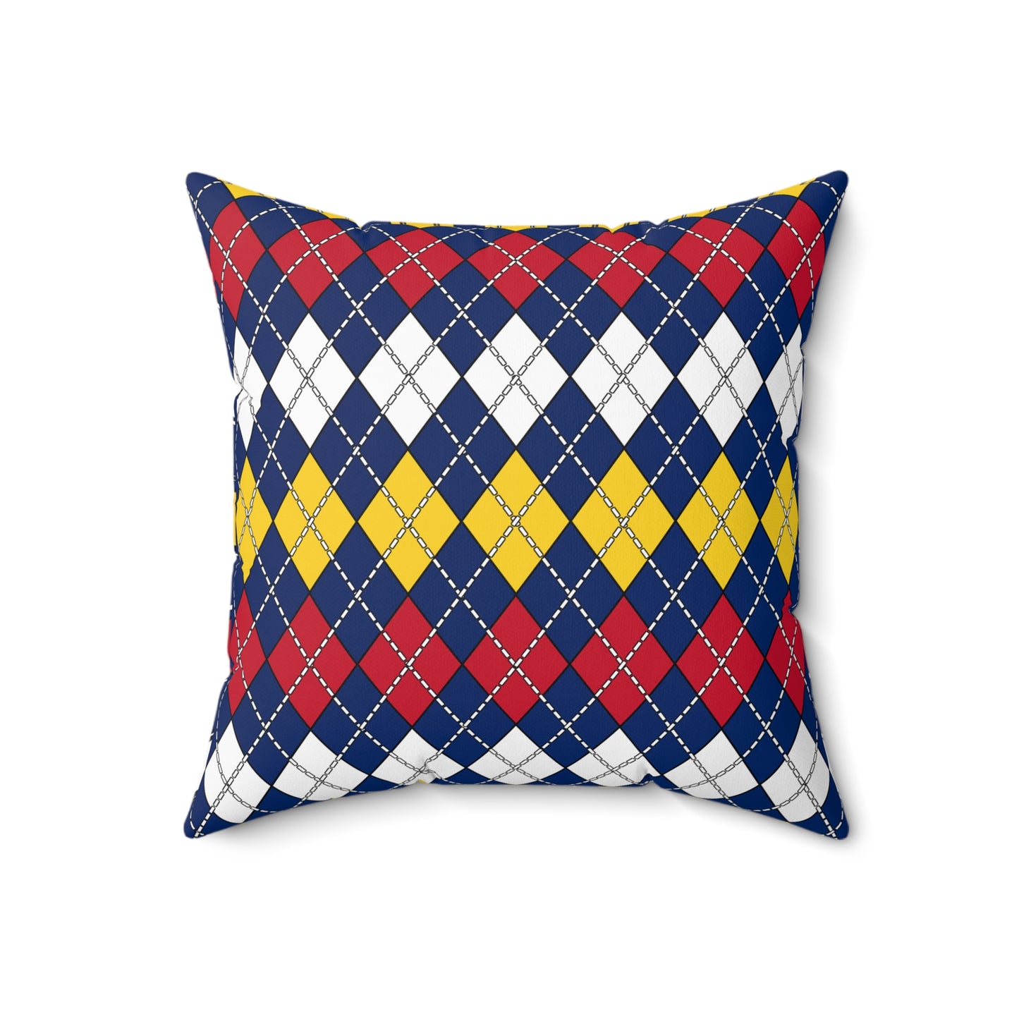 Turks And Caicos Islands Retro Argyle Cushion Pillow