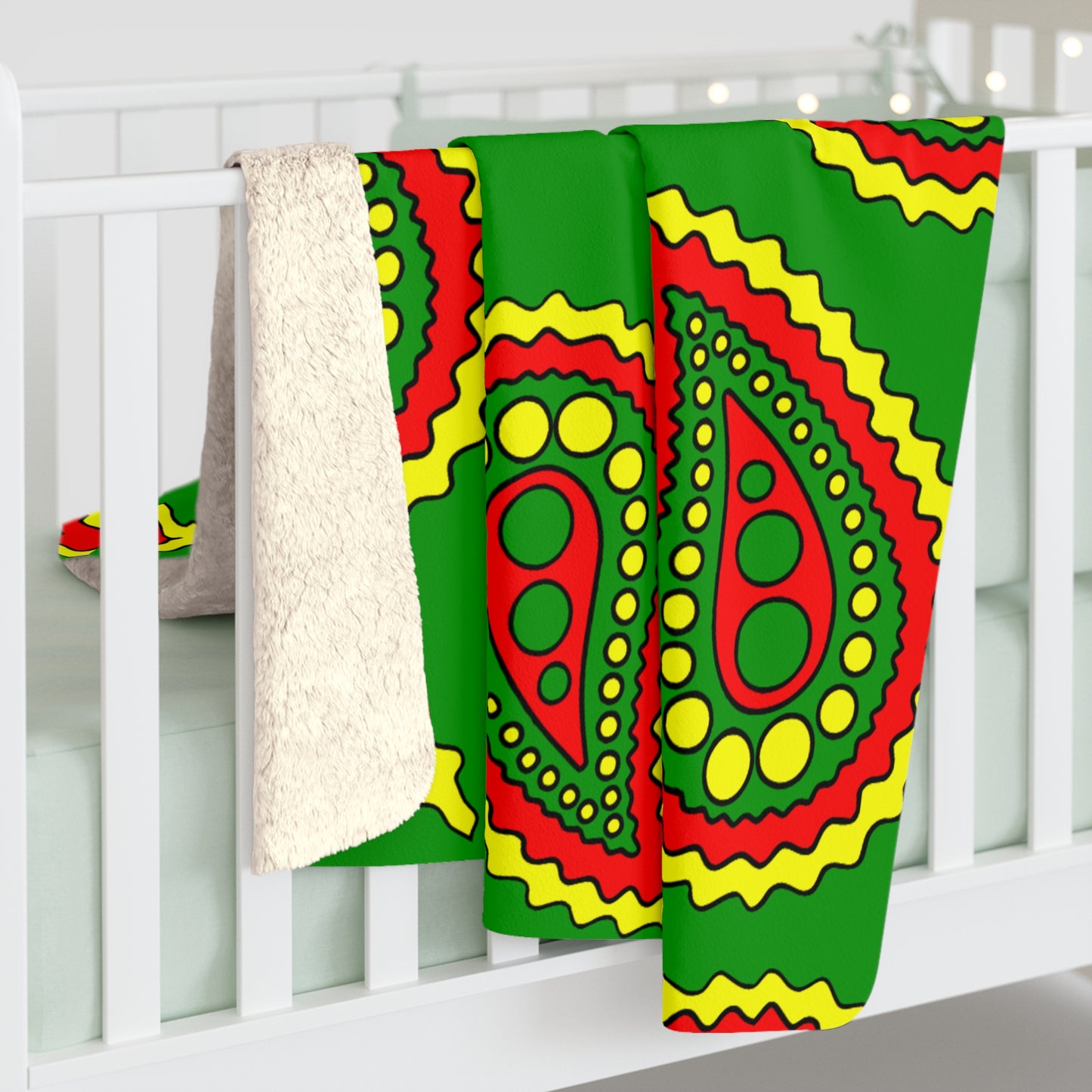 Guinea Retro Paisley Blanket Throw