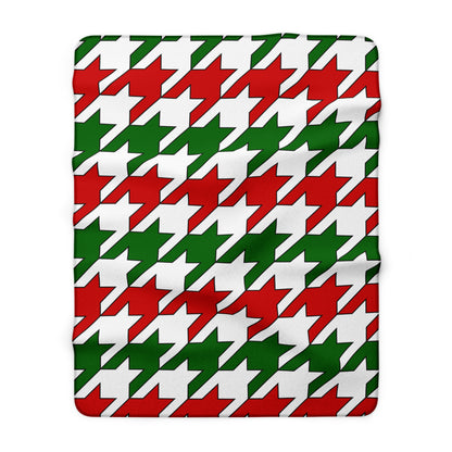 Tajikistan Retro Houndstooth Blanket Throw