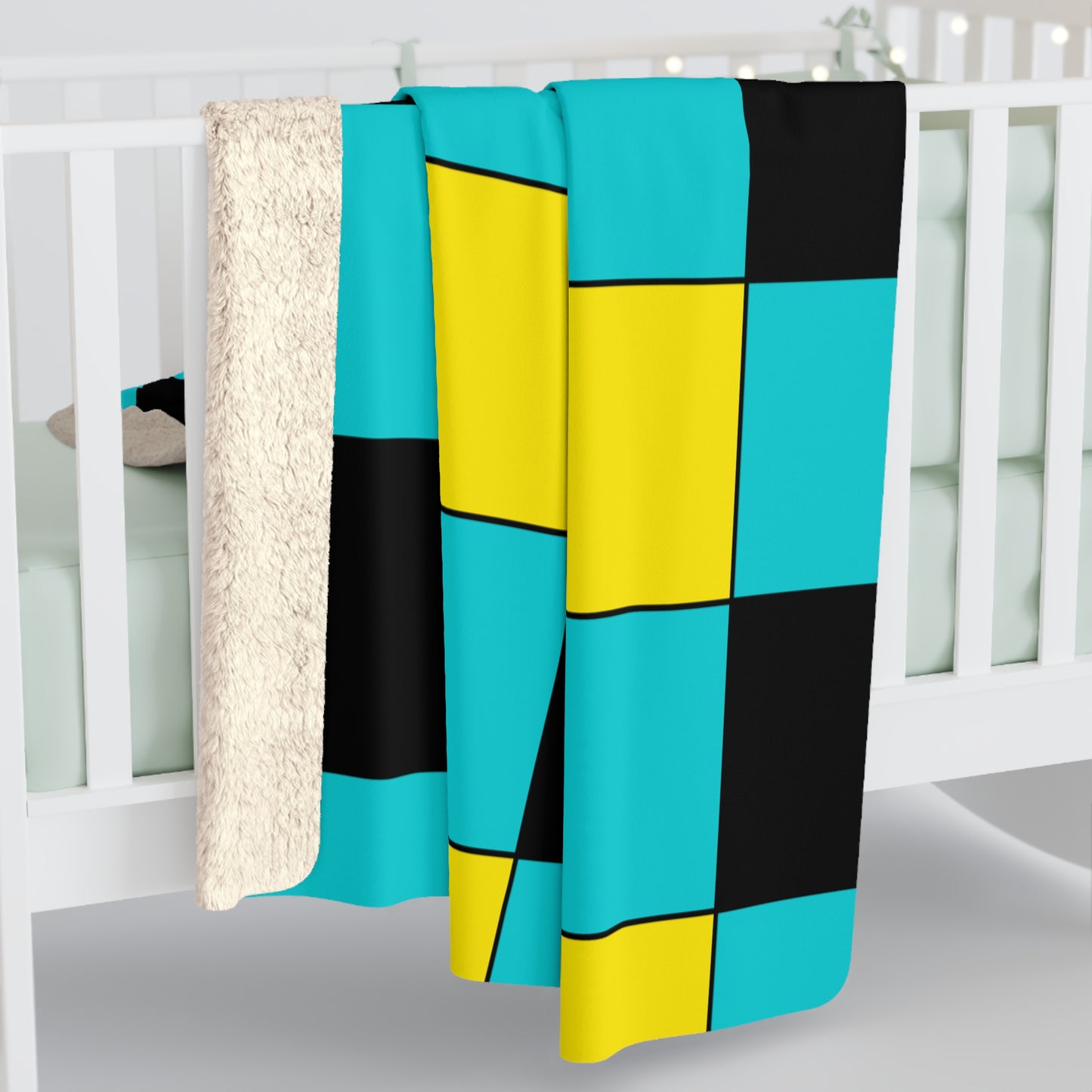 Bahamas Retro Check Blanket Throw