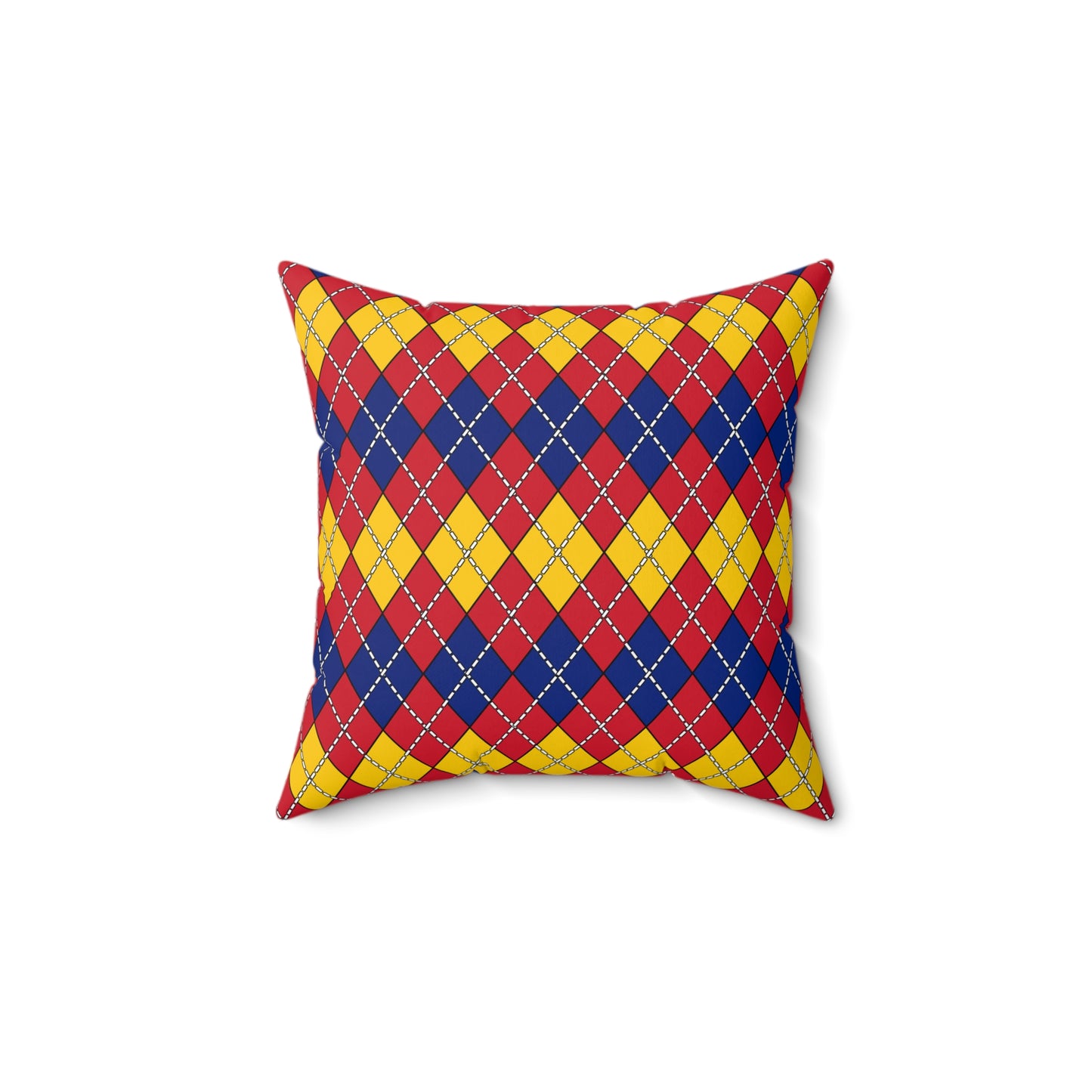 Venezuela Retro Argyle Cushion Pillow