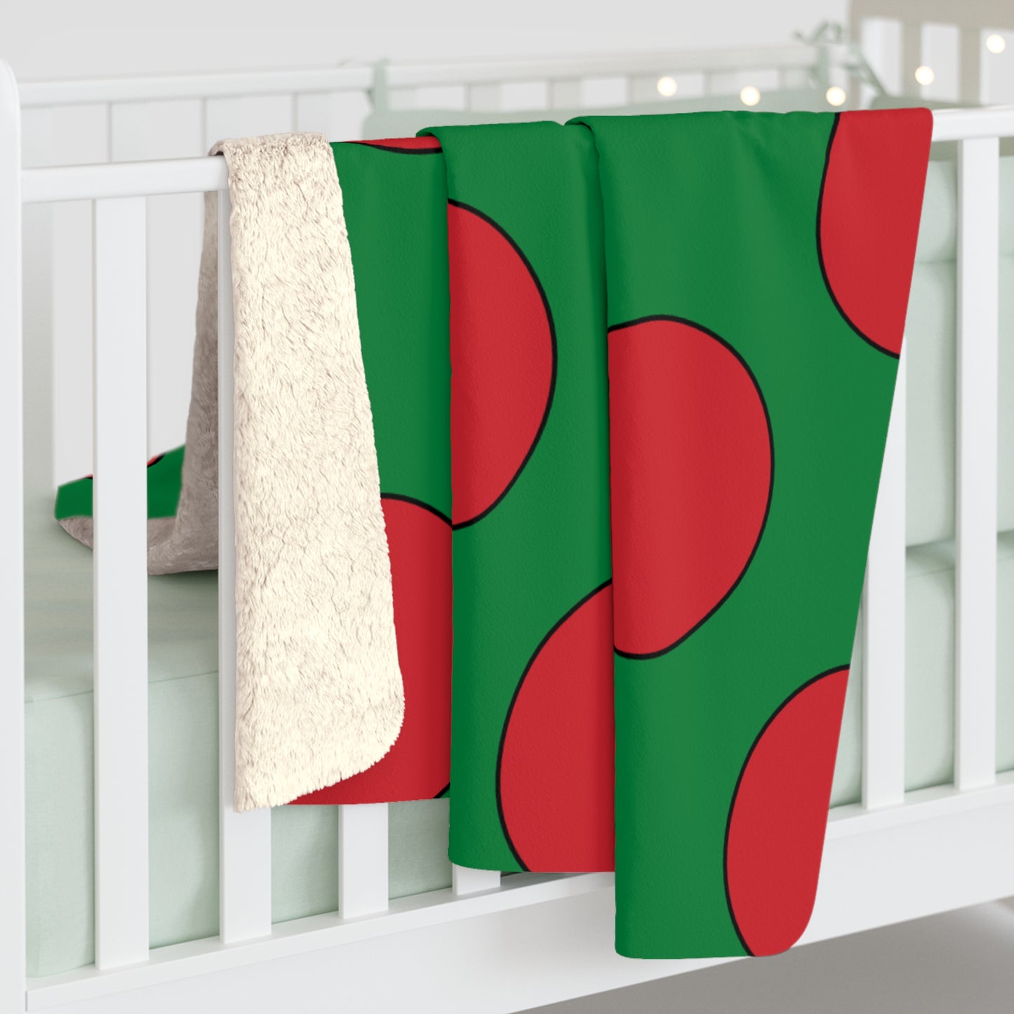 Turkmenistan Retro Polka Dots Blanket Throw