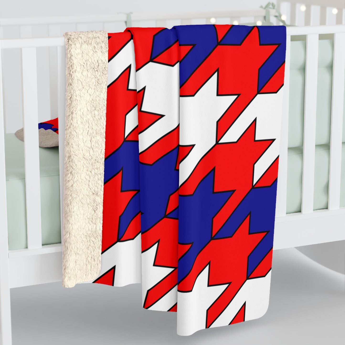 Croatia Retro Houndstooth Blanket Throw