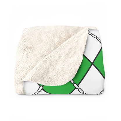 Uzbekistan Retro Argyle Blanket Throw