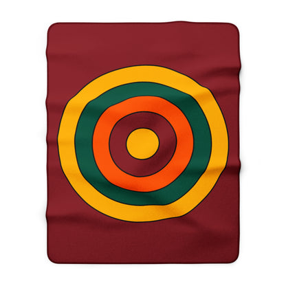 Sri Lanka Retro Target Blanket Throw
