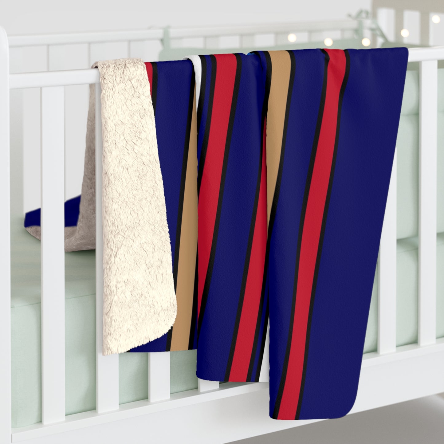 Tristan Da Cunha Retro Stripes Blanket Throw