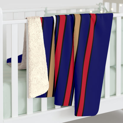 Tristan Da Cunha Retro Stripes Blanket Throw