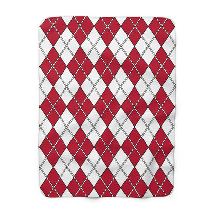 Japan Retro Argyle Blanket Throw
