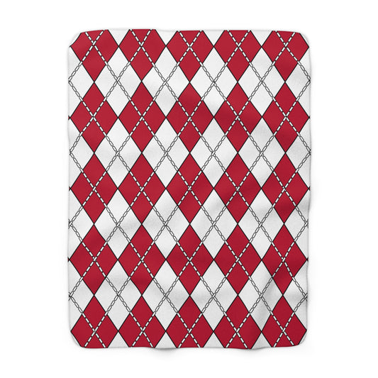 Japan Retro Argyle Blanket Throw