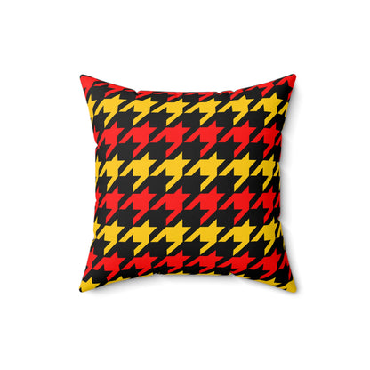 Papua New Guinea Retro Houndstooth Cushion Pillow