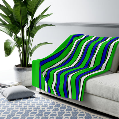 Sierra Leone Retro Stripes Blanket Throw