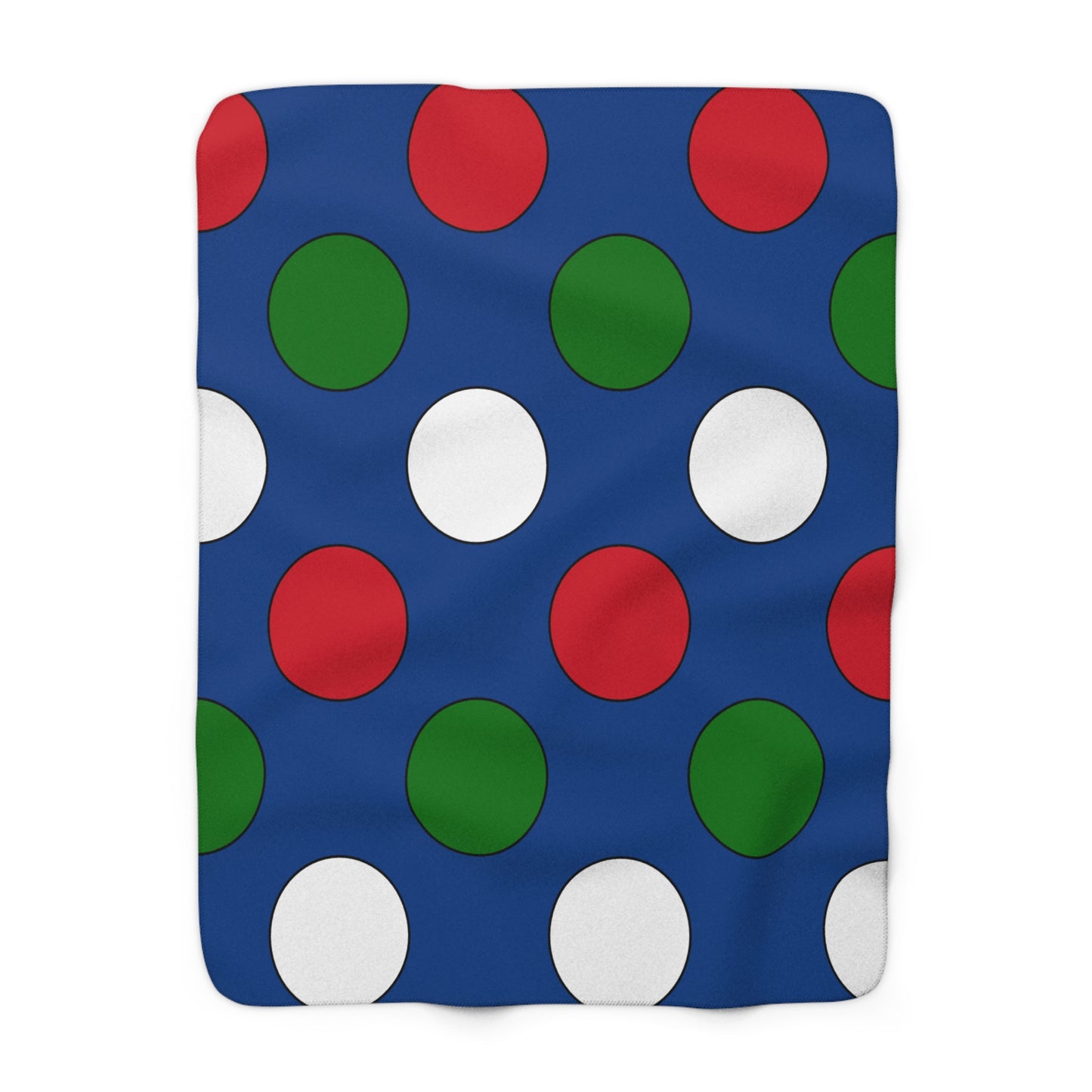 Belize Retro Polka Dots Blanket Throw