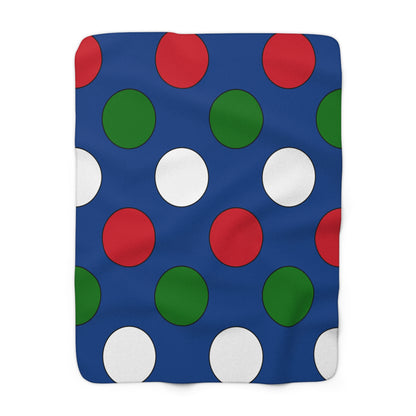 Belize Retro Polka Dots Blanket Throw