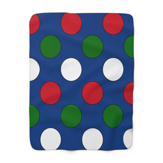 Belize Retro Polka Dots Blanket Throw