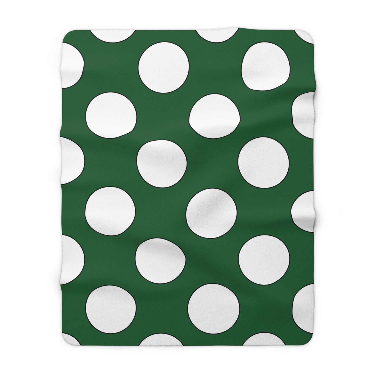 Saudi Arabia Retro Polka Dots Blanket Throw