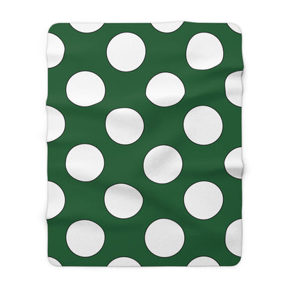Saudi Arabia Retro Polka Dots Blanket Throw